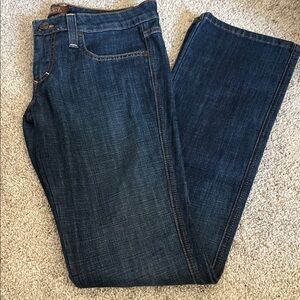 Frankie B. Women's Dark Blue Boot Cut Jeans